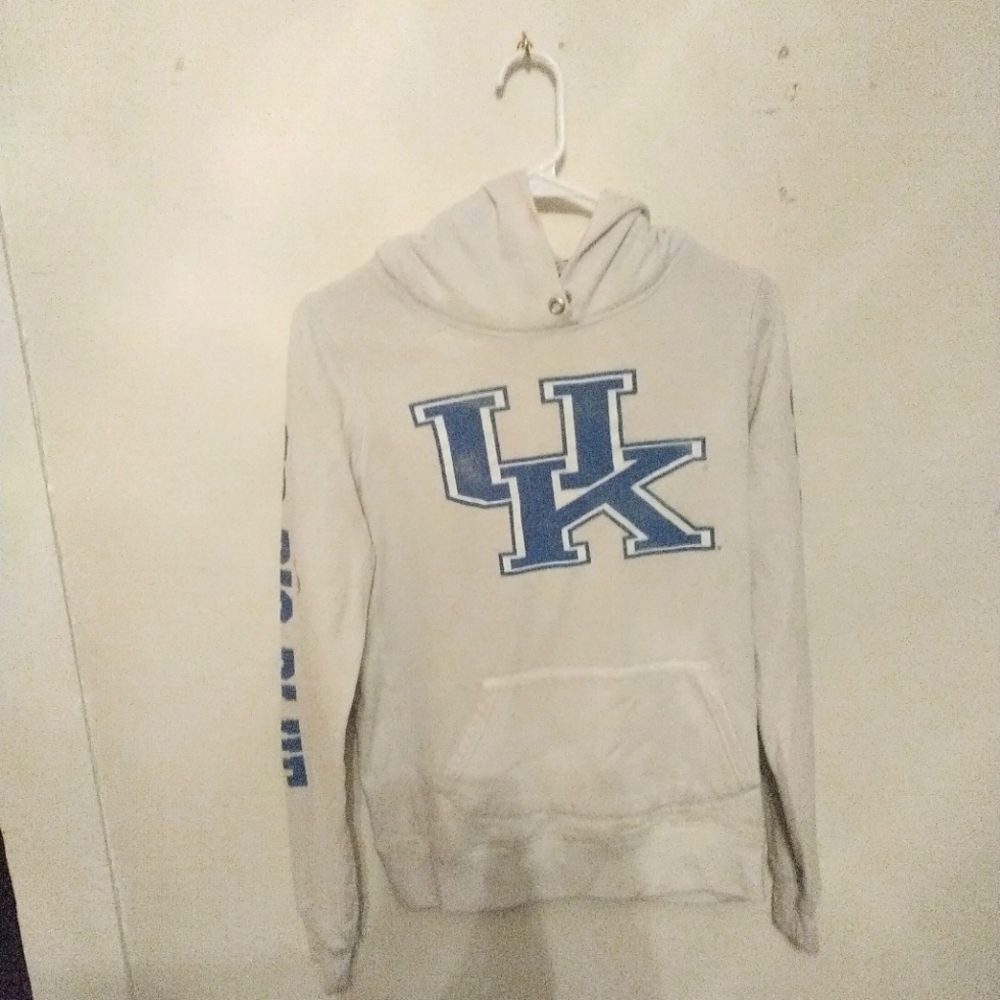 White UK hoodie from PINK